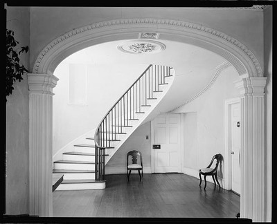 Lowther Hall,Clinton,stairways,interiors,chairs,Georgia,Architecture,1939 3