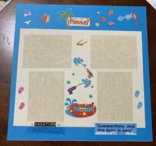 Summer-12 x 12 premade scrapbook page
