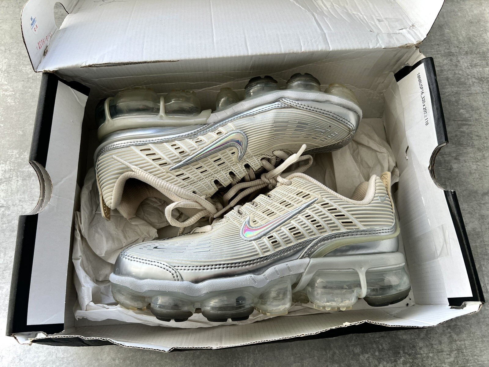 Nike Air Vapormax 360 Silver/Cream Colourway Size Uk4 | eBay