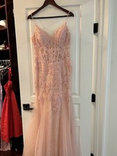 Sherri Hill Pink Flower Gown