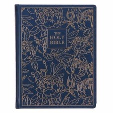 KJV Holy Bible, Large Print Note-Taking Bible, Faux Leather Hardcover - King ...