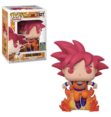 Funko Pop! Dragon Ball Z SSG GOKU: SDCC 2020 Exclusive #827 BNIB UK