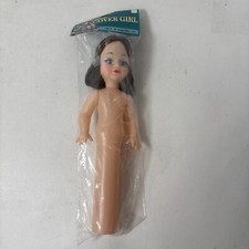 Darice 1228-3 Cover Girl Toilet Tissue Doll 10" Brown Red Hair 1993 Vintage G2