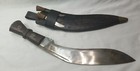 Vintage India Gurkha Kukri Fighting Knife w/ 2 toe knives and sheath