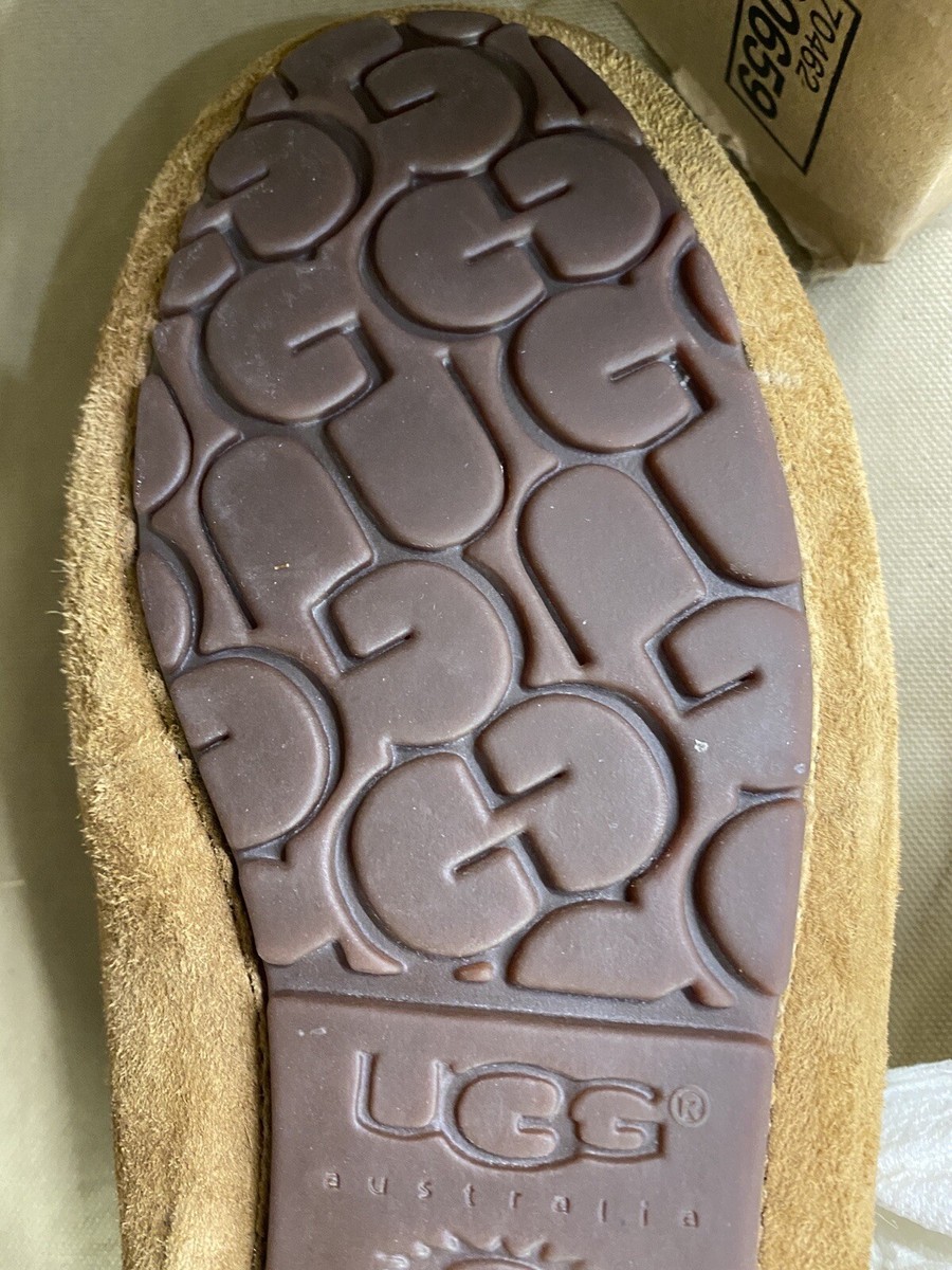 UGG slippers shoes Womens 7 beige Ansley chestnut moccasin UGG slippers shoes Womens 7 beige Ansley chestnut moccasin