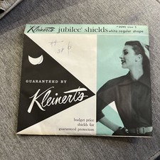 VTG 1950s Kleinert  s Dress Jubilee Shields for Dresses White Regular 590