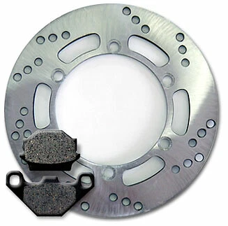 Disco rotor freno trasero Kawasaki + pastillas KLR650 (1987-2007) KL 650 Tengai 1990-1991 Foto 2 de 2