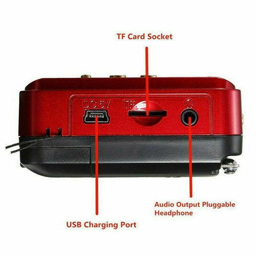 Digital Radio Tragbares FM Radio MP3 Lautsprecher Player mit Batterie USB Kabel - Bild 10 von 17