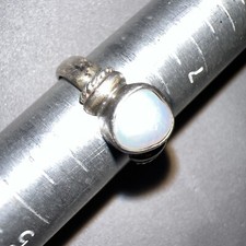 Petite Vtg Sterling Silver 925 One Of A Kind Baroque Pearl Ring Size 6