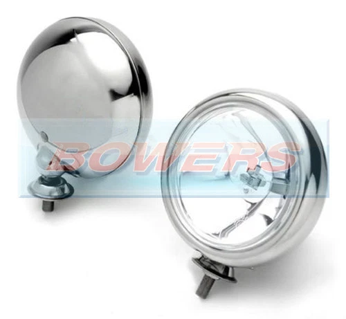 Kit faretti 2x5" BMW MINI CROMATI CON STAFFE E KIT CABLAGGIO - Immagine 2 di 4