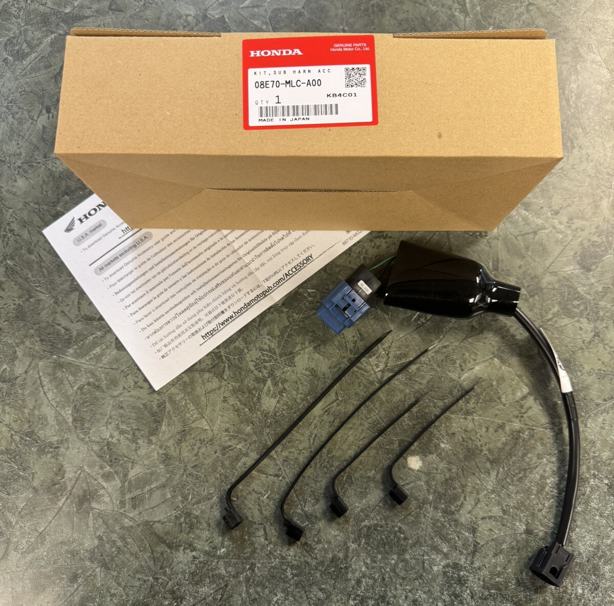 7ORDER 専用 2024 Honda XL750 Transalp 12V Accessory Socket Harness OEM