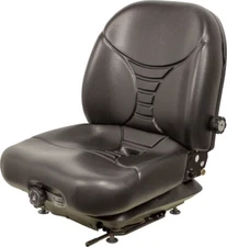 Milsco V5300 Black Vinyl Seat With Mechanical Suspension 11.25" X 11" Mounting
