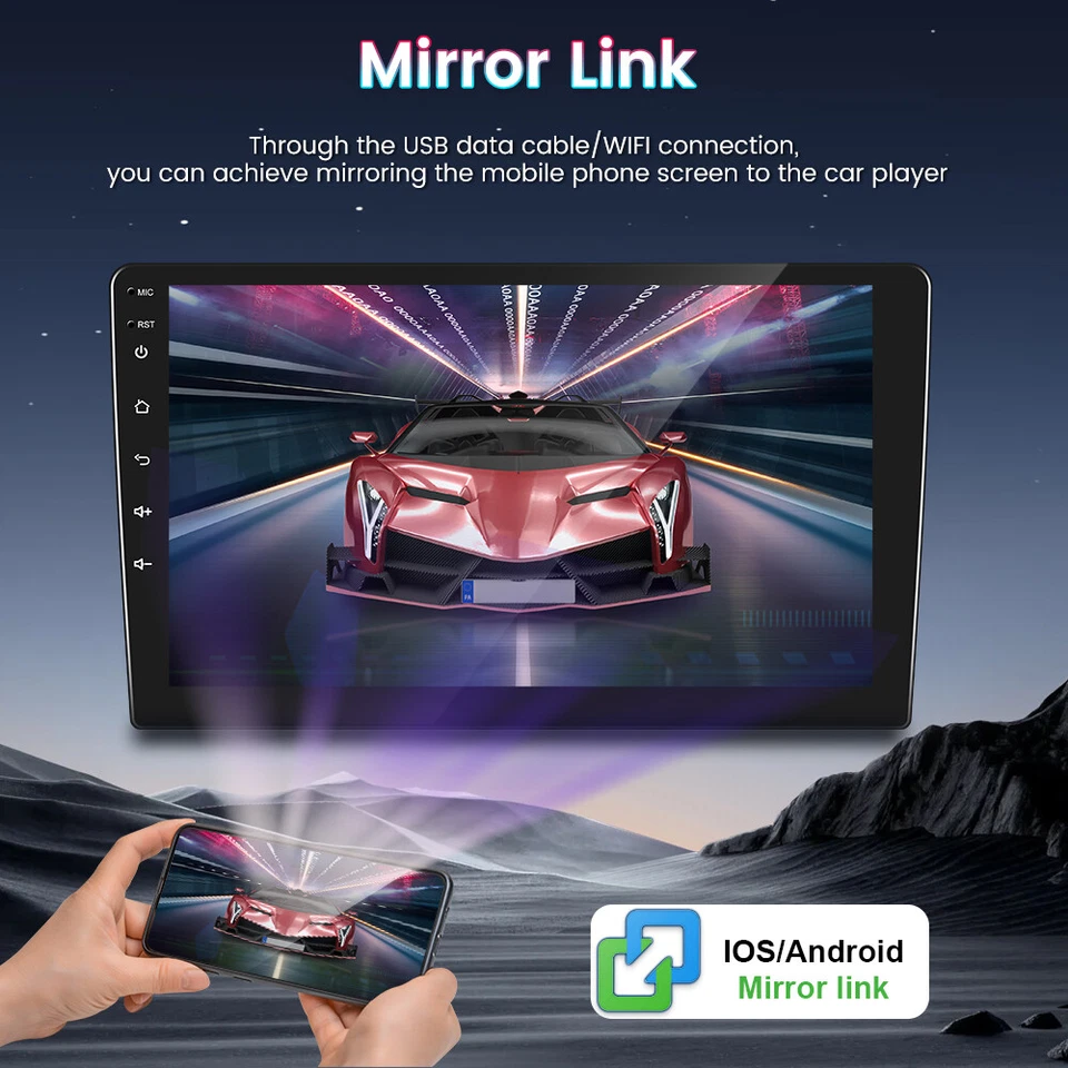 Rádio estéreo GPS navegação 2G+64GB para Toyota Hilux Fortuner 2005-2014 Android 15 carro - Imagem 4 de 4