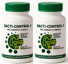 2 Bacti Control Probiotics Digestive Immune Health Gut Health Detox Supplement