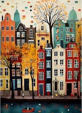 Landscape Diamond Art Kits for Adults - 5D Buiding Diamond Painting Kits for Beg