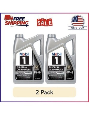 Mobil 1 FS 0W-40 Full Synthetic Motor Oil European Formula 5 Quart Bottle