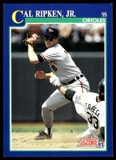 Cal Ripken, Jr. 1991 Score #95 Orioles MLB READ FREE SHIPPING AutographDen