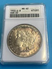 1902-O  MORGAN DOLLAR ANACS MS-62 VAM-32 SCARCE VARIETY OLD HOLDER
