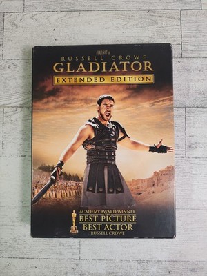 GLADIATOR 3 Disc Extended Edition Box Set DVD Russell Crowe 2005