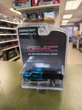 Blue Chrome Chase 164 2022 Gmc Sierra 3500hd With Dump Bed Greenlight 51563-a Blue Chrome Chase 164 2022 Gmc Sierra 3500hd With Dump Bed Greenlight 51563-a