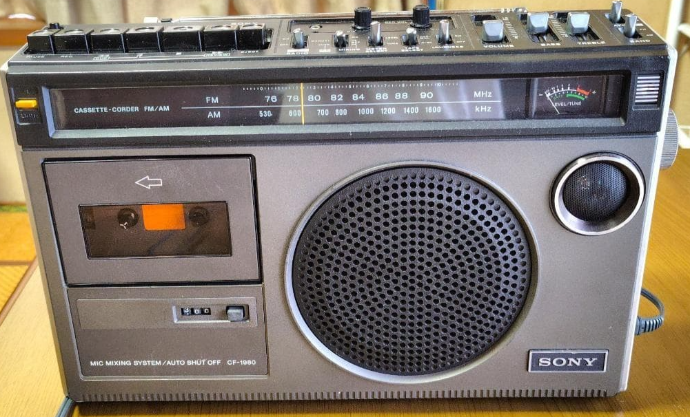 SONY ラジカセ CF-1980 Sony CF-1980 Studio 1980 Radio Cassette Boombox Vintage Retro w