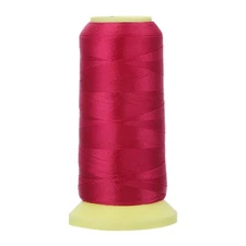 Bonded Thread, 0.2 mm 1100 Yards Polyester Sewing Cord for Tassels, Rose Red