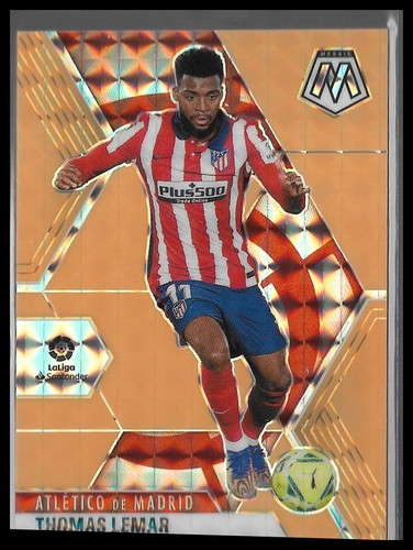 Thomas Lemar [Orange Fluorescent Mosaic] #96 2020 Panini Mosaic La Liga card