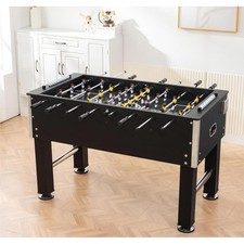54" Foosball Table Soccer Game Indoor Family Adult Kids Table Games Black