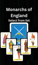 Monarch of England cards - Select Kings & Queens from list - ZU 34