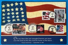 HNLP Hideaki Nakano Star Spangled Greeting Card B2 3550 4853 4921 Fireworks 9-11