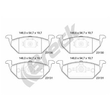 Breck Bremsbelagsatz Bremsklötze vorne 231300070200 1S0698151A | 250054