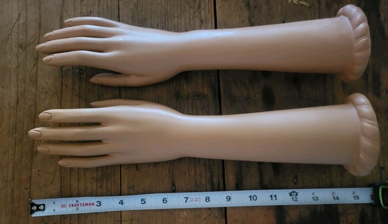 Pair mannequin hand and arms 1 set Vintage beauty jewelry display pieces NICE