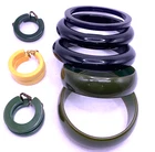 Vintage Bakelite Jewelry lot Hoop Earrings bangle bracelets Green Yellow Black