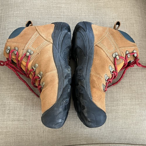 KEEN Boots Women's Size 9.5 Pyrenees Dry Waterproof Suede Hiking Maple/Marmalade - Picture 5 of 12