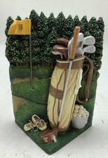 Life Symbols / Golf / Resin Figurine / Bateville Casket Co / casket corner 