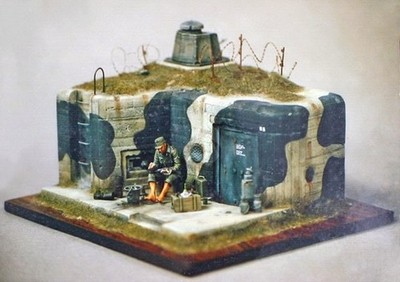 Verlinden 119 1/35 West Wall Casemate with Renault Turret plus BONUS