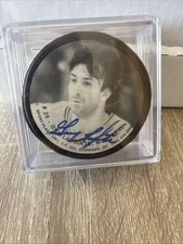 1991 Sport Flash Signed Puck Guy Lapointe