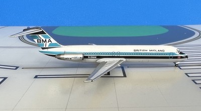 BMA British Midland Douglas DC-9-32 G-BMAK 1970s 1/400 scalediecast Aeroclassics
