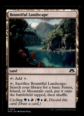 Bountiful Landscape 217 Common Modern Horizons 3 Magic: The Gathering LP