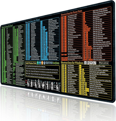 Excel/Word/Power Point/Windows Mouse Pad,Non-Slip&Waterproof Large Gaming Office