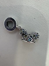 New 2025 Disneyland 70th Anniversary Mickey Ear CAP Disney X Pandora Charm