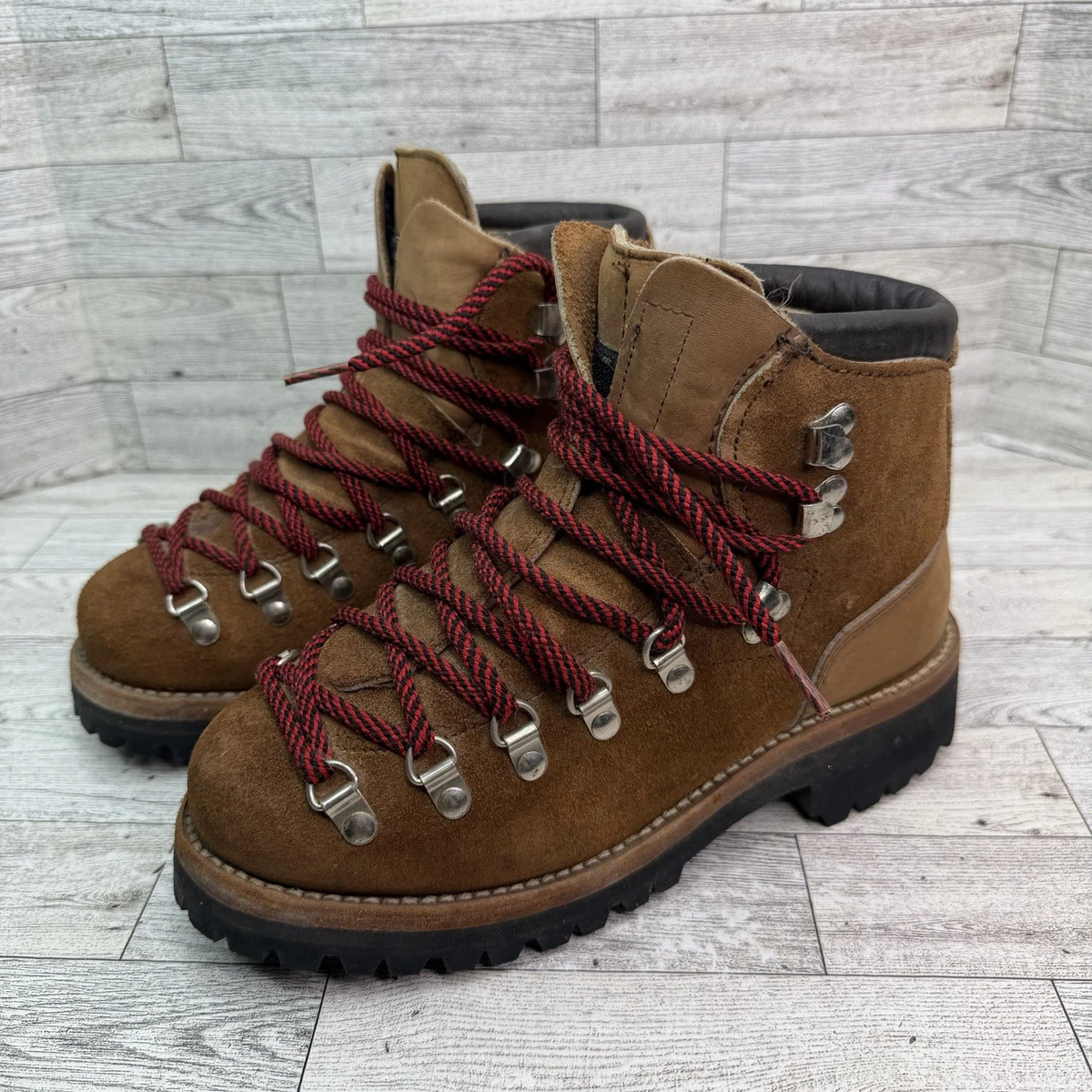 Vintage Dexter Brown Leather Moc Toe Lace-Up Ankle Boots Dexter Vintage Boots - Etsy main image 2