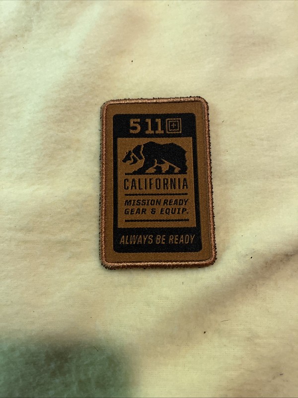 5.11 Tactical California Gold Bear Store  Patch