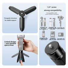 Mini Tripod Stand For DJI Pocket 4P/3/2  Insta360 Luna Action Camera Holder