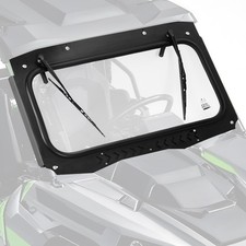 Glass Windshield W/Sliding Vent + Dual Manual...