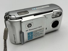 HP Photosmart M22 4.0MP Compact Digital Camera Silver Tested