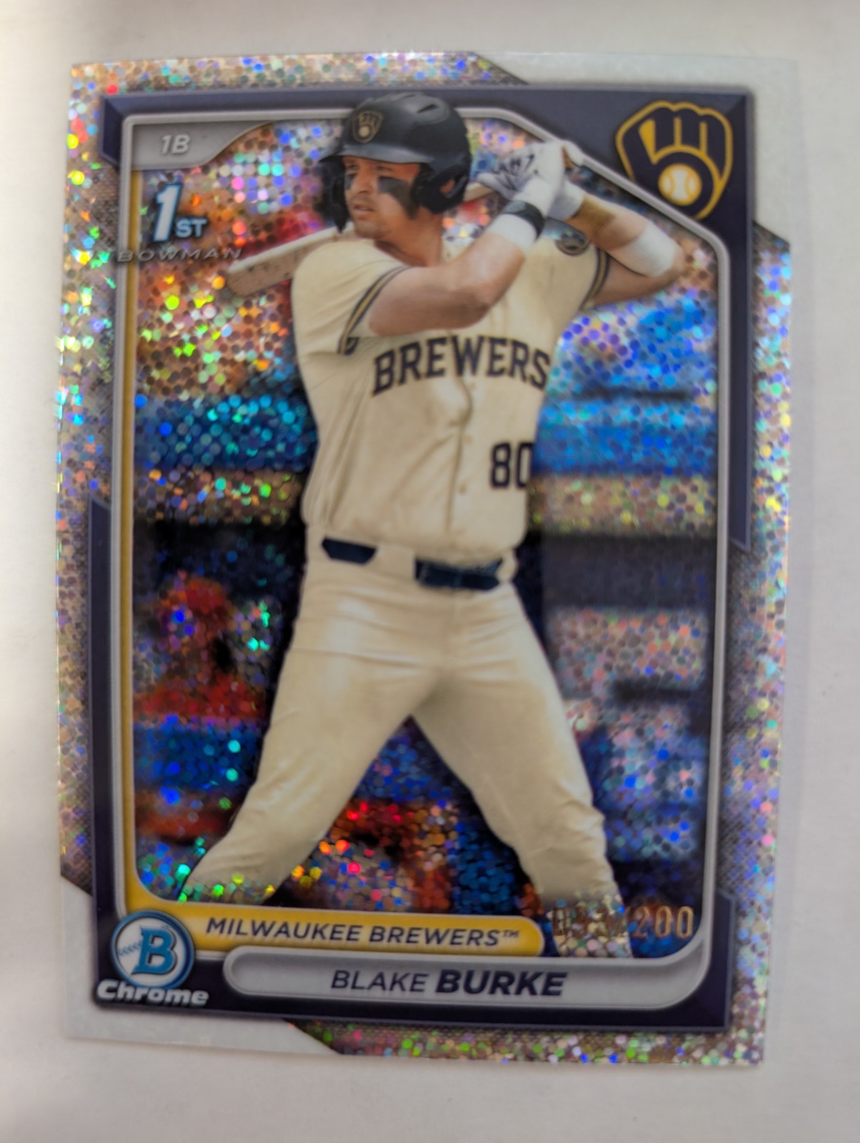 2024 Bowman Draft - Chrome Blake Burke #BDC-95 Sparkle Refractor /200 (RC)