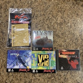 Atari Jaguar Console and Atari cd player CIB!