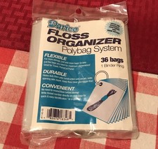 Expandable Floss Organizing System Bag-It 36 Bag Pack 3.5" X 5" With 1" Ring By