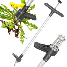 Upgraded Weed Puller, Stand Up Weeder Hand Tool, Long Handle Garden Weeding T...